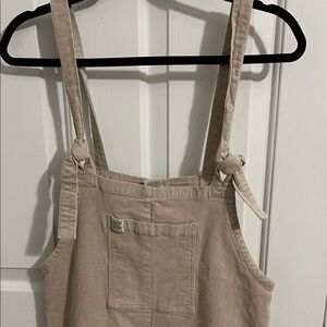 Tan Overalls with Front Pocket Corduroy Size Medium/30” EUC